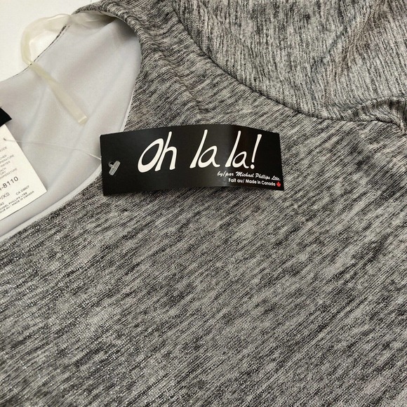 Oh la la! by Michael Phillips Ltee, Women's Pencil Dress, long sleeve, Sz PT/XS - Picture 6 of 6